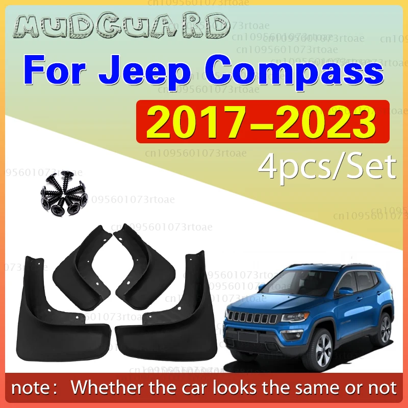 

Брызговики для Jeep Compass 2017-2023, передние и задние, 4 шт., брызговики, автомобильные аксессуары, автомобильный стиль, брызговик, крыло
