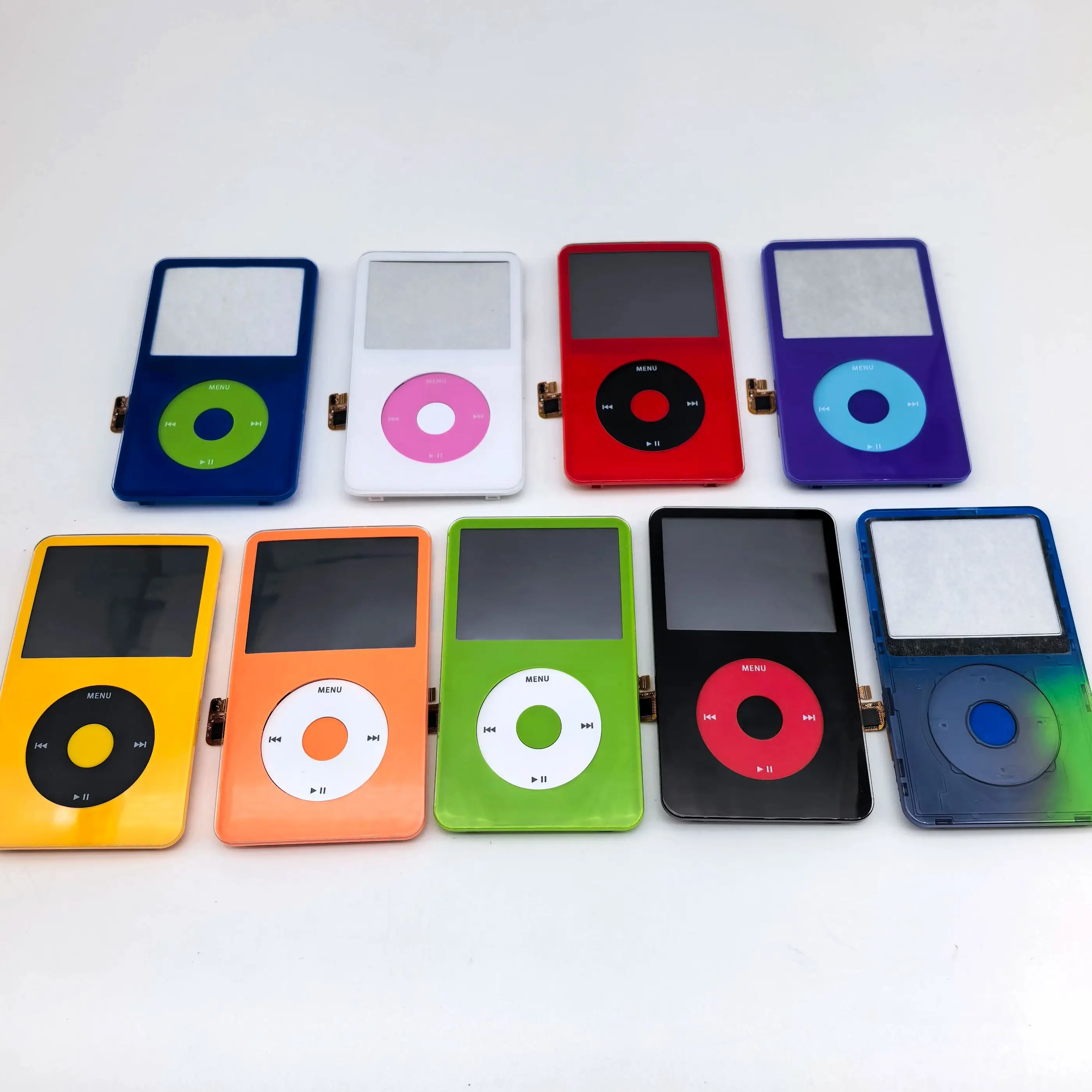 Фото Передний корпус в сборе для видео iPod 5-го 5,5-го поколения, включает крышку лицевой панели с щелчком и центральной кнопкой №5