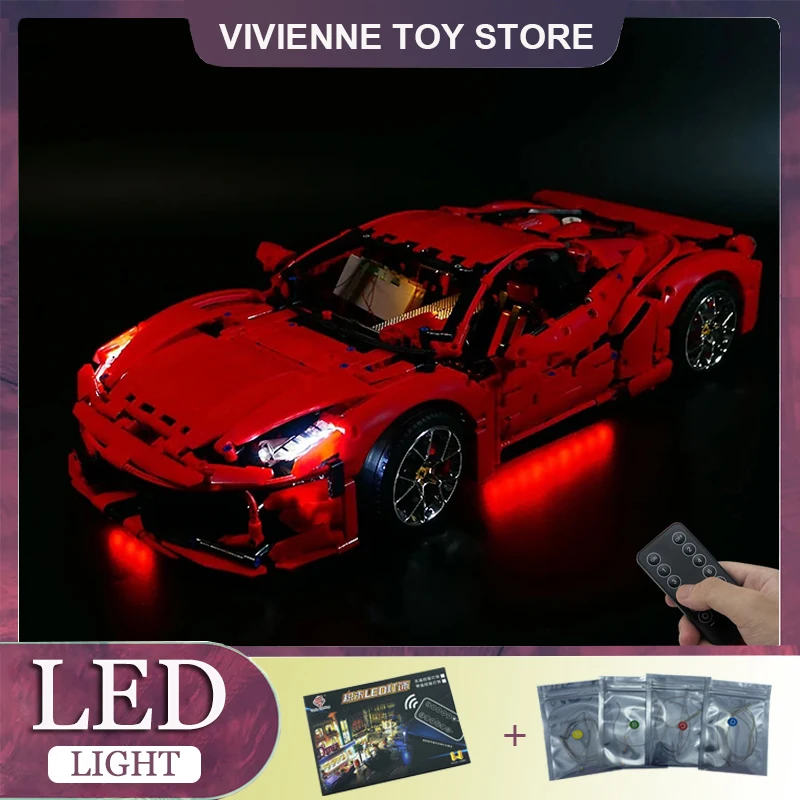 Комплект радиоуправляемых светодиодных фонарей сделай сам для LEGO KBOX 10304 458