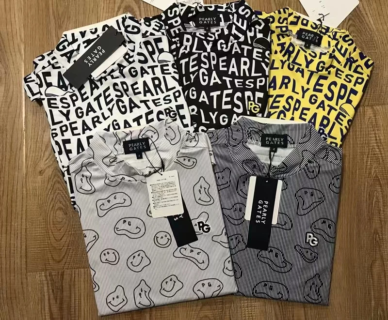 

South Korea Summer Men Round Neck Short Sleeve T-shirt Golf Cothing Quick-drying Sunscreen Bottoming Clothes