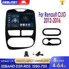 Автомагнитола 2DIN на Android 10, мультимедийный плеер с GPS-навигацией для Renault Clio 2012-2016, Bluetooth, Apple Carplay, Wi-Fi, USB, SWC, BT, DSP