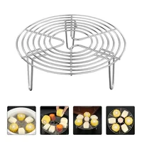 Stainless Steel Steamer Rack Heavy Duty Round Durable Pot Pan Pressure Cooker Trivet Kitchen Cookware Accessories