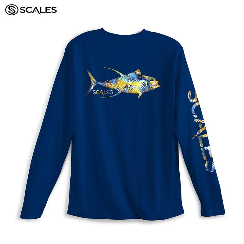 SCALES Oceanic Fishing Jersey Long Sleeve Sun Protection Breathable Performance Fishing Clothing De Pesca UPF 50+ Fishing Shirt enlarge