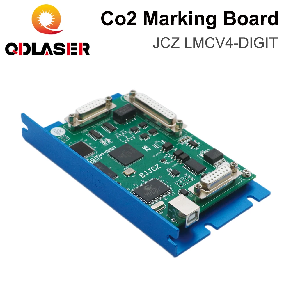 

QDLASER Co2 Laser Marking Controller JCZ LMCV4-DIGIT Marking Board BJJCZ EzCad for 10.6um Co2 Marking Laser Tube RF Tube