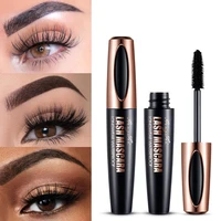 4d silk fiber lash mascara waterproof long lasting makeup eyelash extension black thick lengthening eyelashes cosmetics
