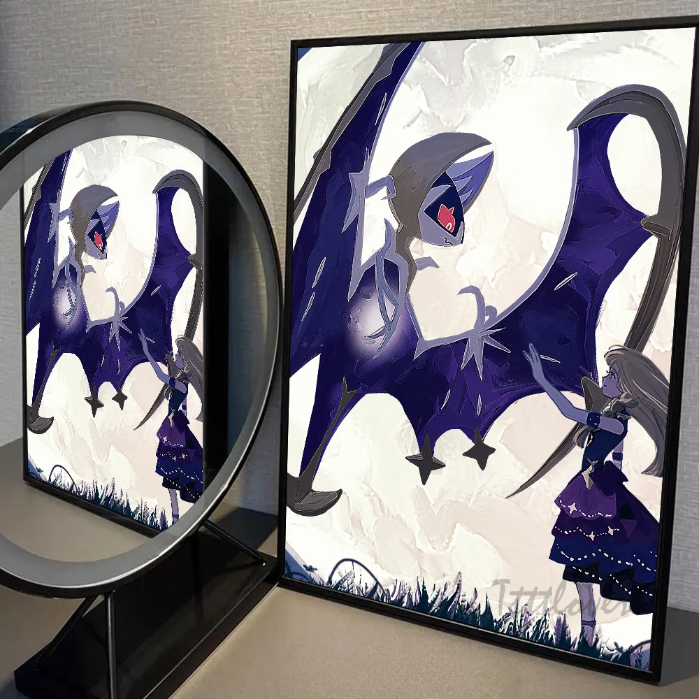 P-постер Покемон Лилли настенное искусство домашний декор для комнаты цифровая