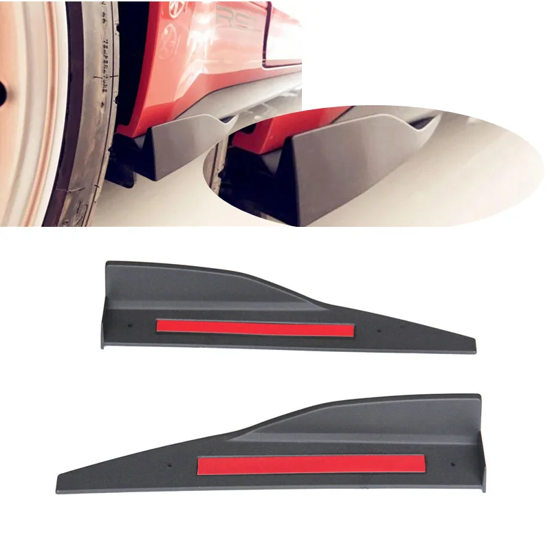 

Universal Car Bumper Guard Protect Splitter Winglet Wings For Ford Mustang ROUSH 2015+ Car Anti-crash modified Body Side Skir