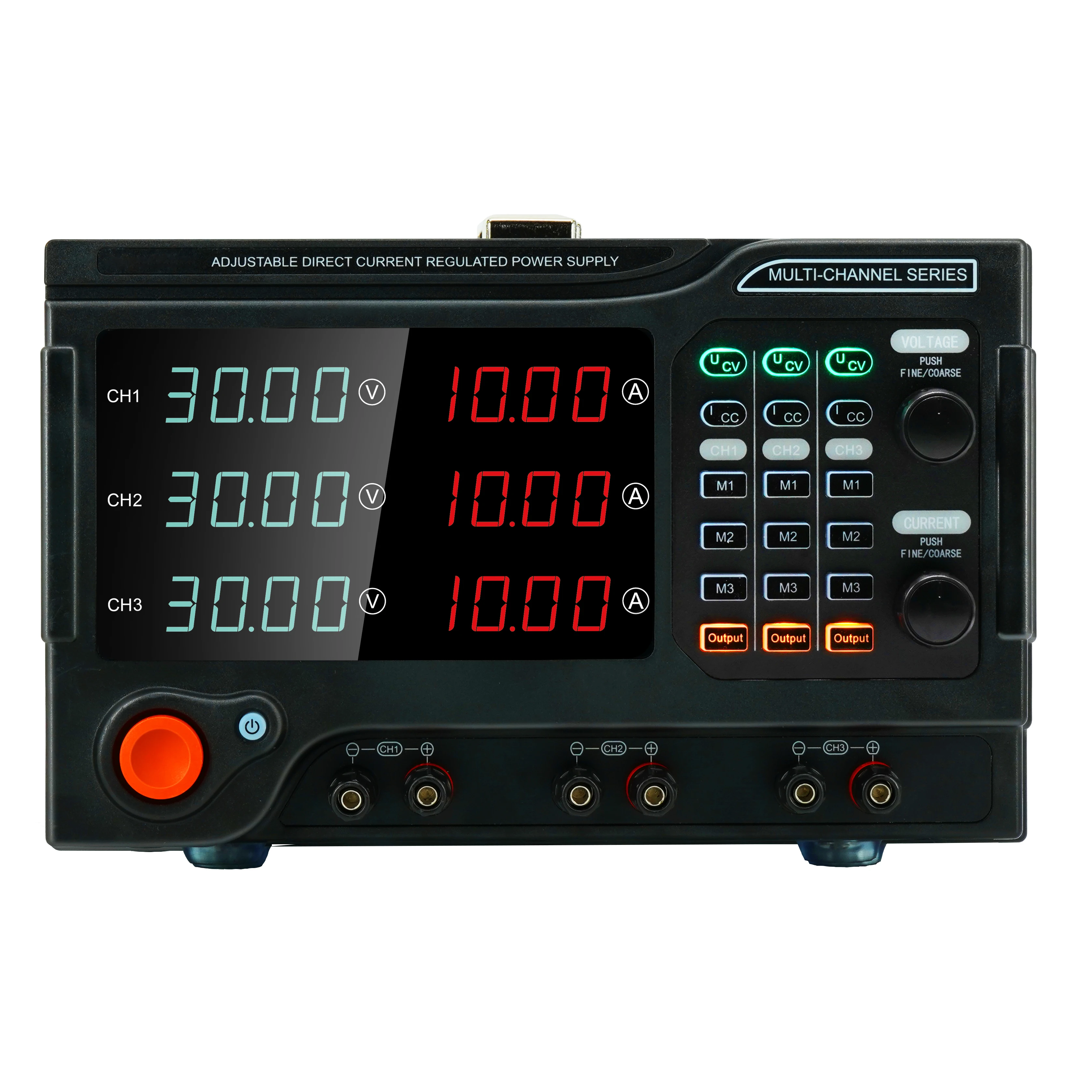 RS232 RS485 трехканальный программируемый источник питания с высокой точностью