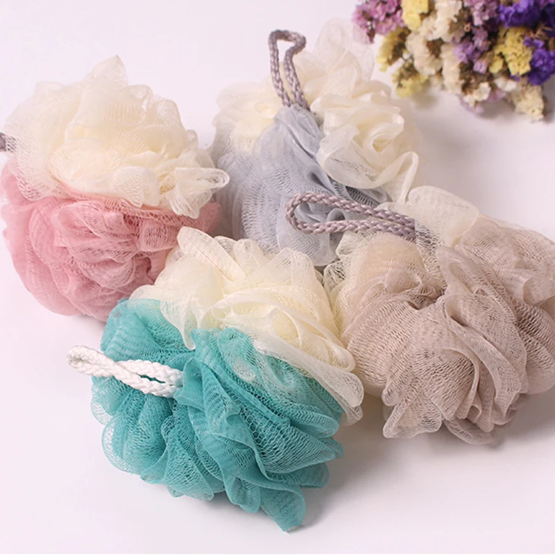 

Bath Bubble Ball Exfoliating Scrubber Soft Shower Mesh Foaming Sponge Body Skin Cleaner Cleaning Tool Bathroom Accessories
