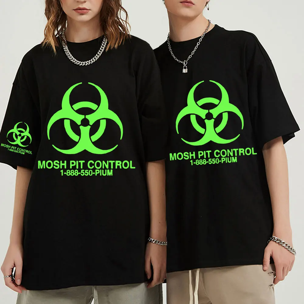 Фото Homixide Gang Mosh Pit Control футболка Playboi Carti Opium Merch футболка HXG футболки для мужчин и женщин хип-хоп большие хлопковые футболки №1