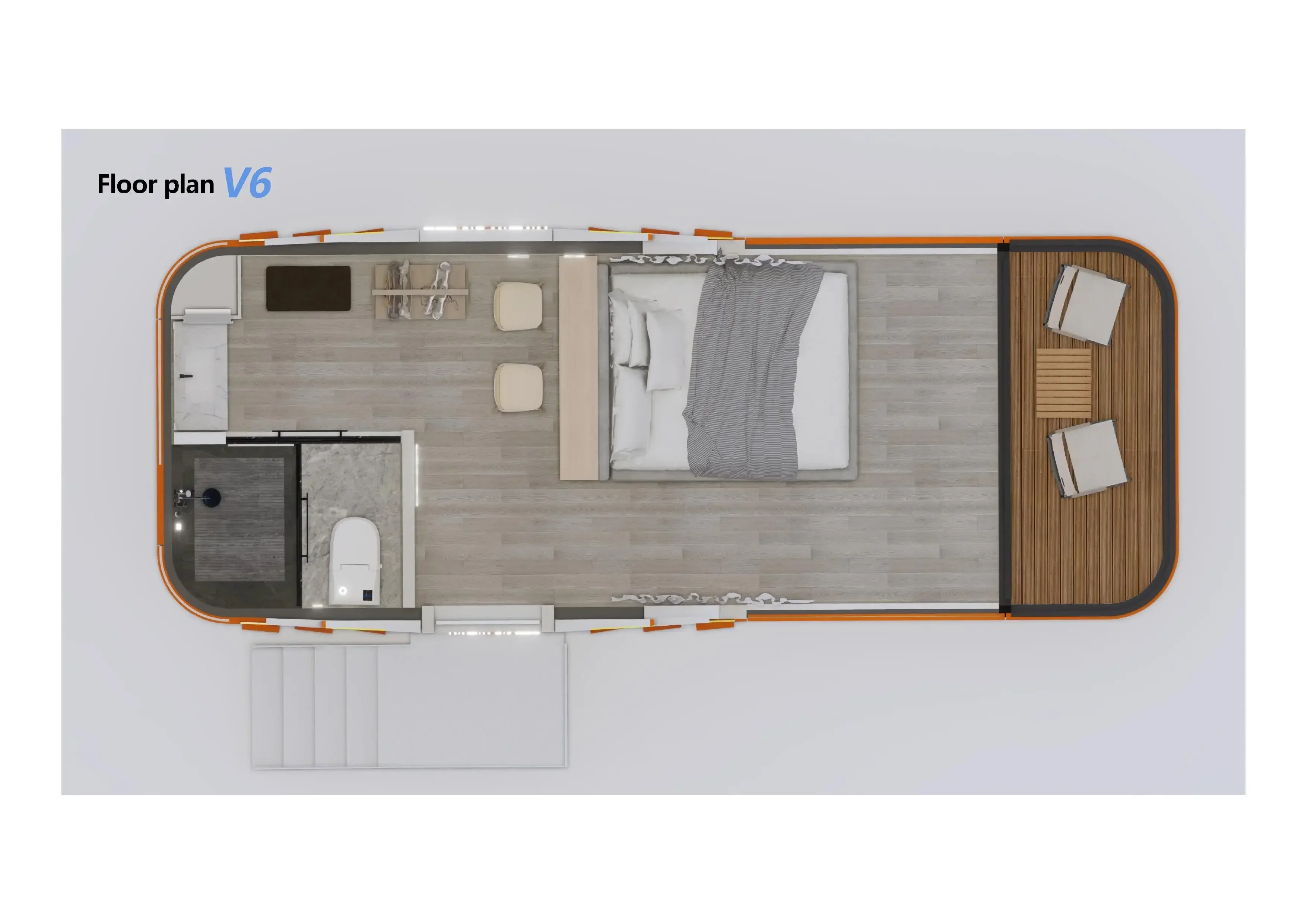 Домашний уличный алюминиевый современный роскошный дом для путешествий трейлер