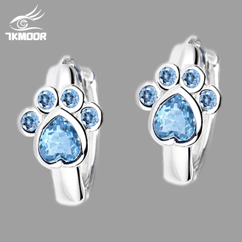 

Luxury New 2022 Hoop Earrings Crystal Zircon Row Silver Earrings For Women Female Brincos