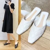 single shoes women korean version of wild half slippers outer wear baotou sandals summer fairy style lazy shoes female shoes