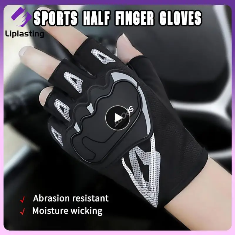 

Free Size Skiing Half-finger Gloves Nylon Shockproof Adjust Gloves Breathable Practical Ski Gloves Snowboarding Accessories