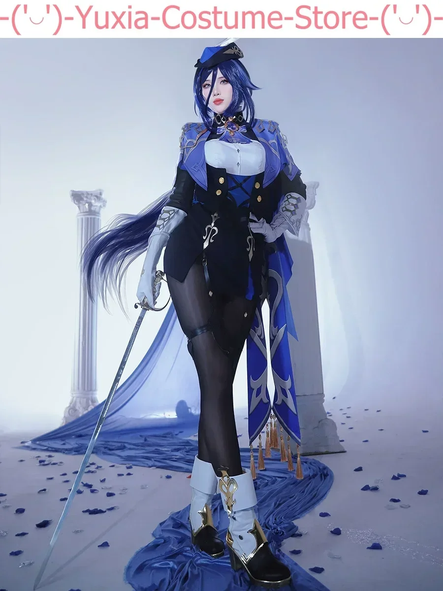Женский костюм для косплея Genshin Impact Clorinde униформа игры в искусственное аниме