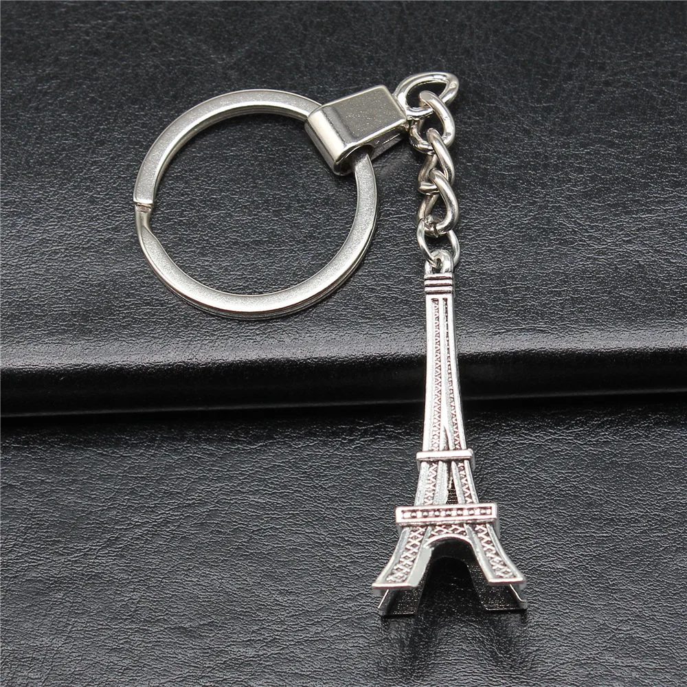 Сувениры подарок DIY металлический брелок-держатель античное серебро цвет 18x43 мм