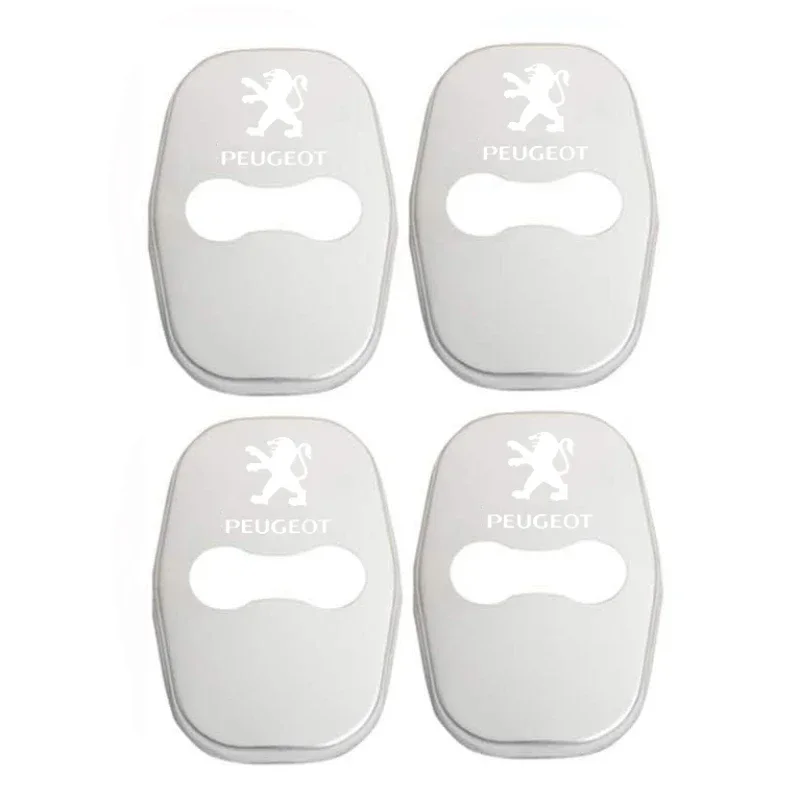 4 шт. наклейки на дверной замок с защитой от царапин для Peugeot 308 508L 301 308S 408 508 2008 3008 4008 5008 207CC 308CC аксессуары