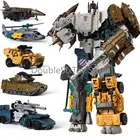 Робот-трансформер Haizhixing 5 в 1, игрушечный автомобиль, аниме Bruticus Defensor, модель самолета, танка, грузовик, таинственный подарок