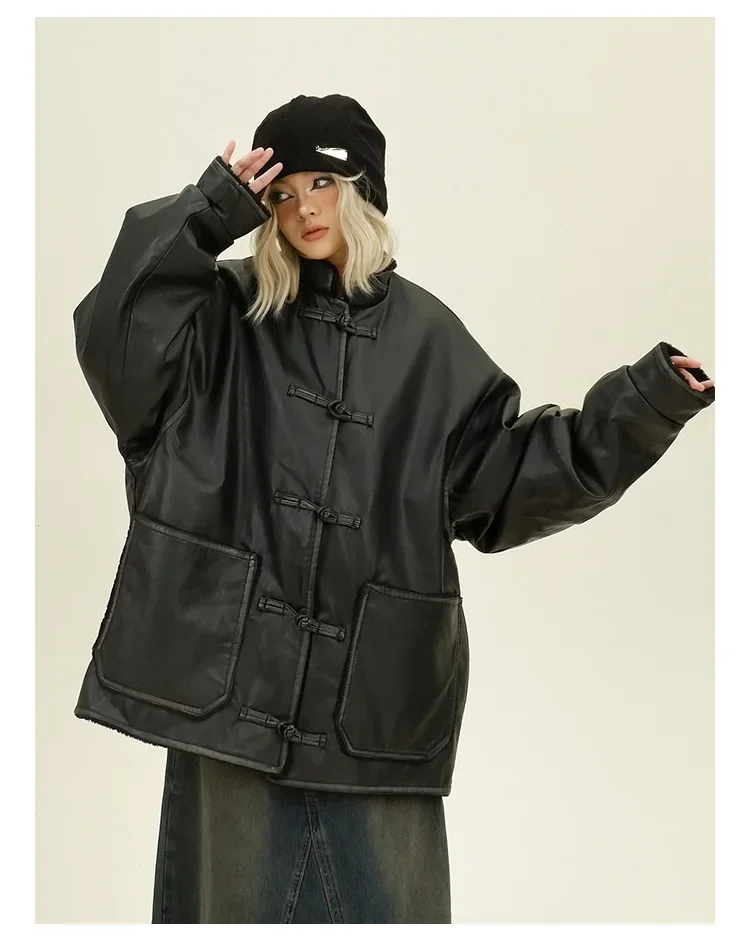 Новинка 2024 парка желтого цвета с воротником-стойкой и китайской пряжкой женские