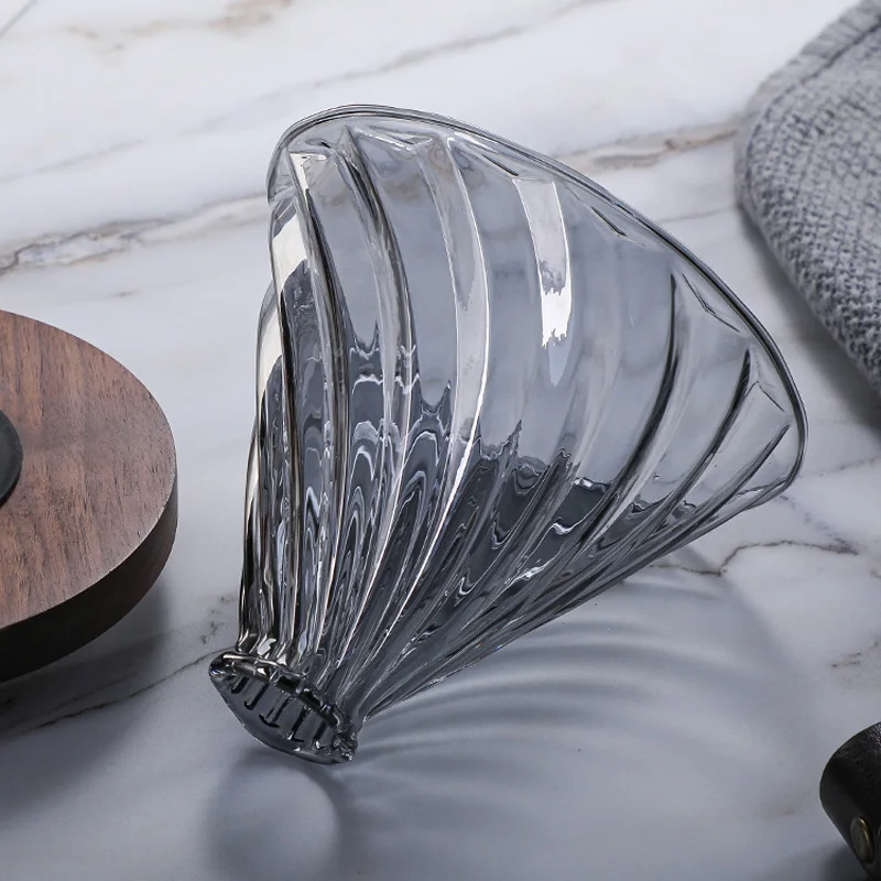Набор для кофе Pour Over V02 Dripper 600 мл Стеклянная Воронка капельная Кофеварка V60 фильтр