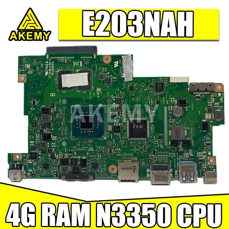 

Akemy 90NB0FC0-R00010 Motherboard For Asus E203N E203NA E203NAS E203NAH E203M E203MA Laotop Mainboard 4G/N3350 No onboard SSD