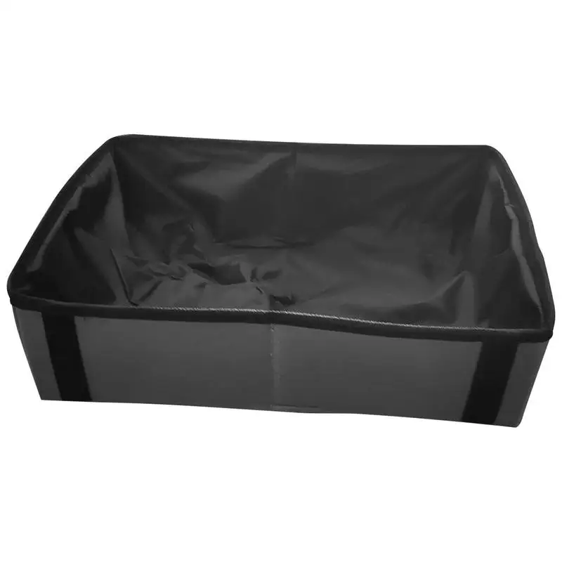 Collapsible Litter Box With Lid Cat Travel Accessories Leak-proof Litter Box For Travel And Drive With