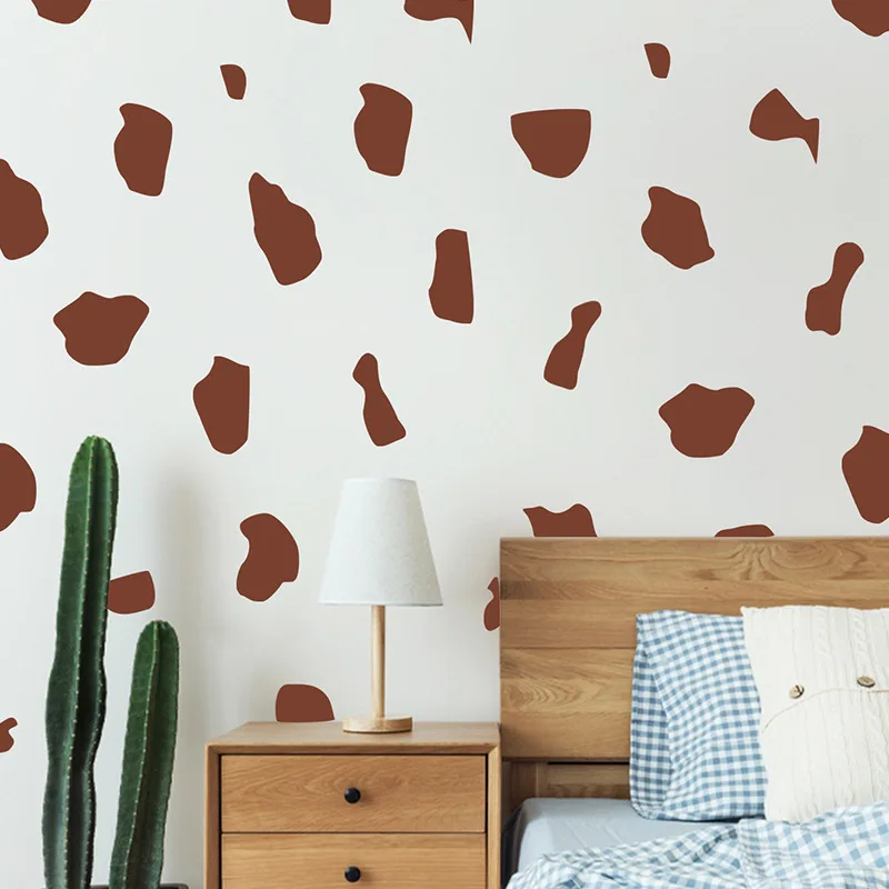 

Art coffee color giraffe texture children's room home wall beautification decorative wall stickers self-adhesive kitchen decor