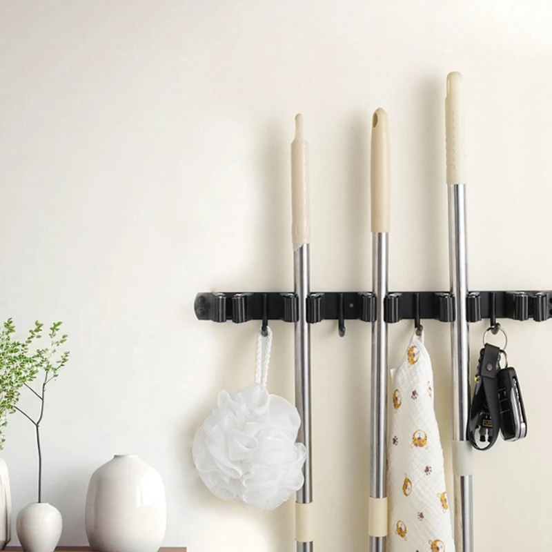 Держатель для метлы на дверь держатель и швабры с 2 крючками вешалка органайзер