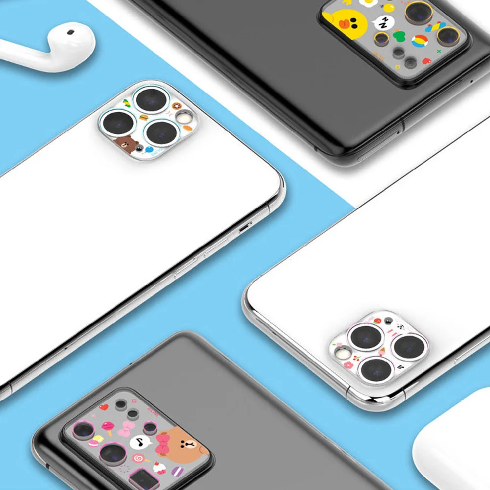 Line Friends Brown Sally Cony Camera Scratch Film Lens Protective Sticker for IPhone 12pro Max11 PRO MAX |