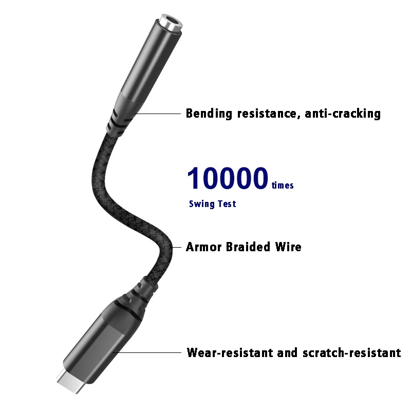 Фото Realtek ALC5686 USB Type C до 3,5 мм DAC ампер для наушников 16-32 Ом выход SNR 125 дБ PCM 32 бит 384 кГц для MacBook Android Windows 10 №3