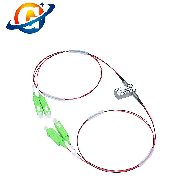 Latching or Non-Latching   5V Singlemode 1310/1550nm 2X2 Bypass Mechanical Fiber Optical Switch with FC/LC/ST/SC Connector