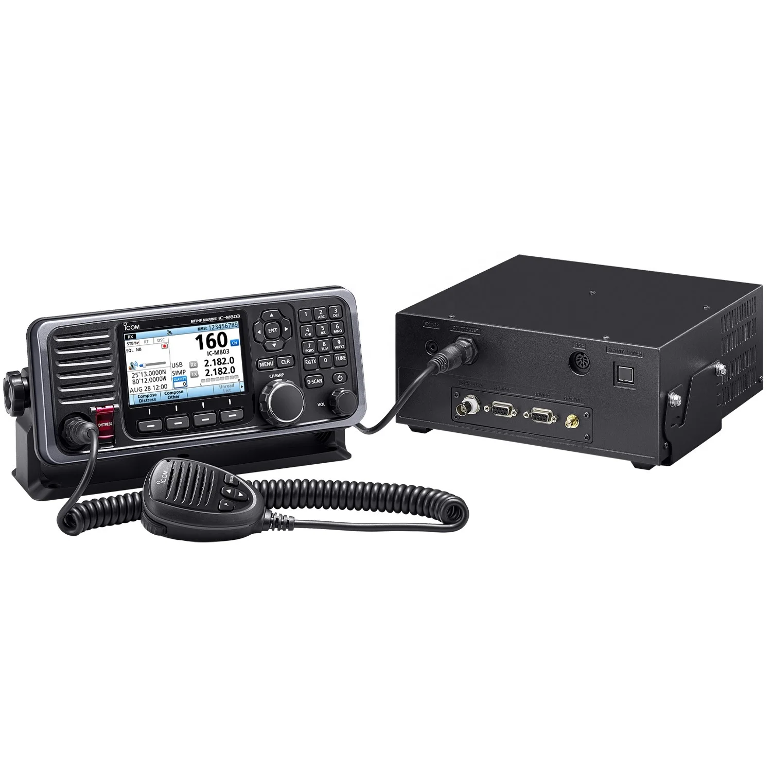 Фото Icom M803 Marine HF/MF 150 Вт DSC SSB трансивер |   Использование с радаром AT-140, IC-M510, UX-241 GPS, MR-1010RII, MA-510TR AIS №4