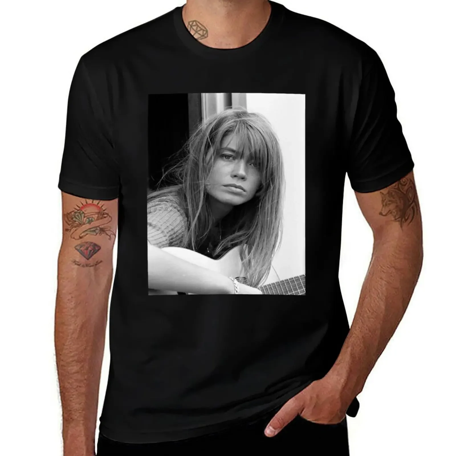 Футболка Francoise Hardy Grand Prix эстетичная одежда быстросохнущая винтажная рубашка в