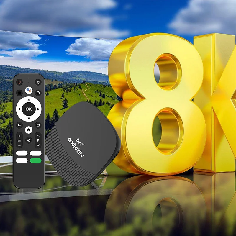 Фото TV98 ATV MAX Plus Android 14 ТВ-приставка 8K 4K HD 4G 5G Двойной WiFi BT5.0 8GB 128GB Allwinner H313 Голосовой пульт Медиаплеер iptv №3