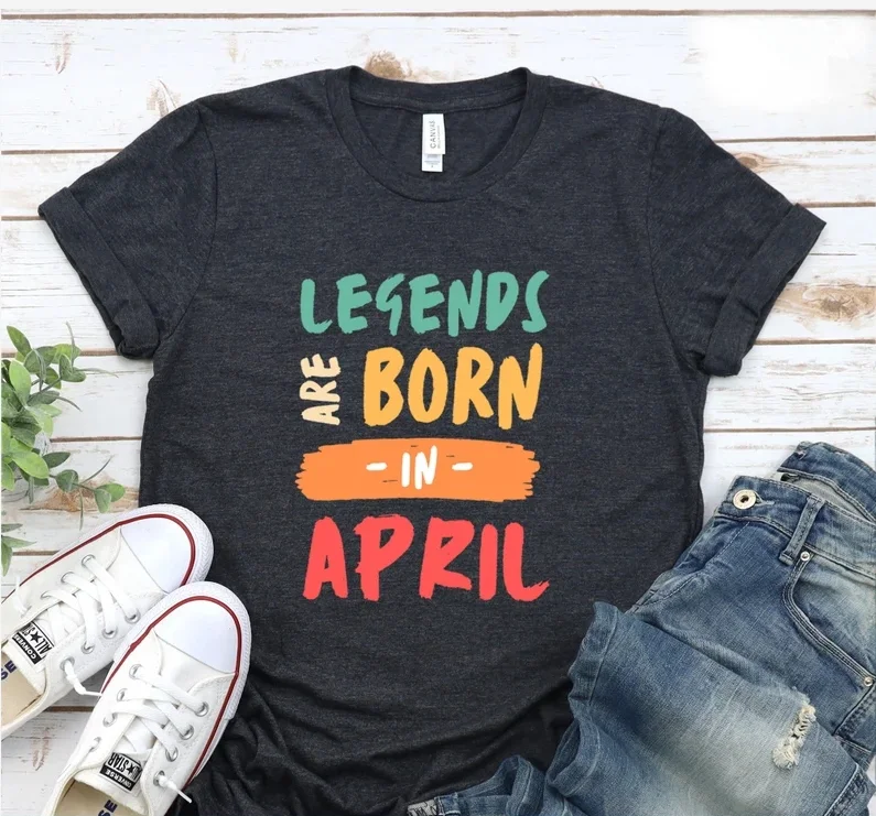 

Оригинальная рубашка с надписью "День рождения и месяц", веселая женская футболка с надписью "Овен" для дня рождения, топ с коротким рукавом и круглым вырезом