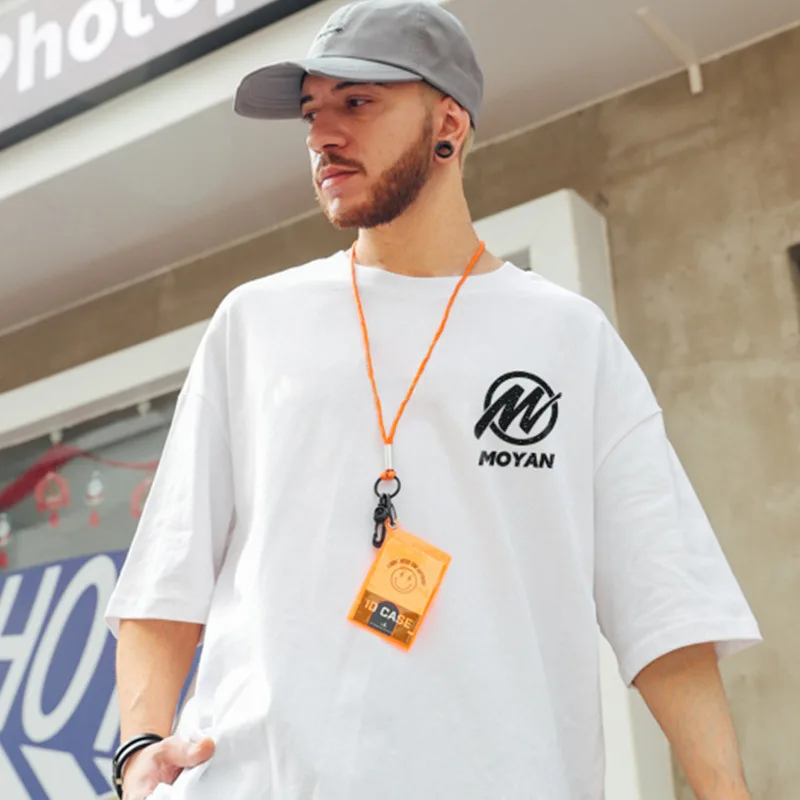 

Hip Europe and America tide brand fat men's large size hiphop loose short sleeve T-shirt 300 kg can wear half sleeve tide.