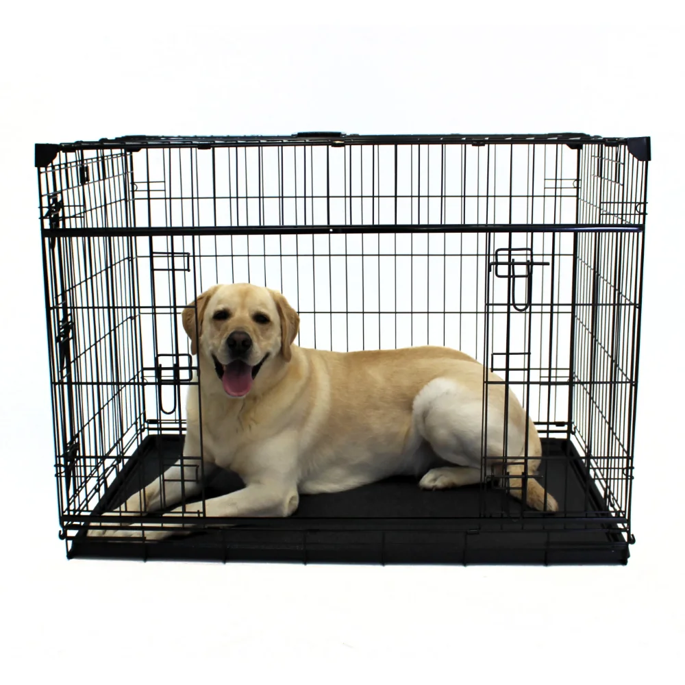 

Lucky Dog Sliding Double-Door Dog Crate, X-Large, 48"L