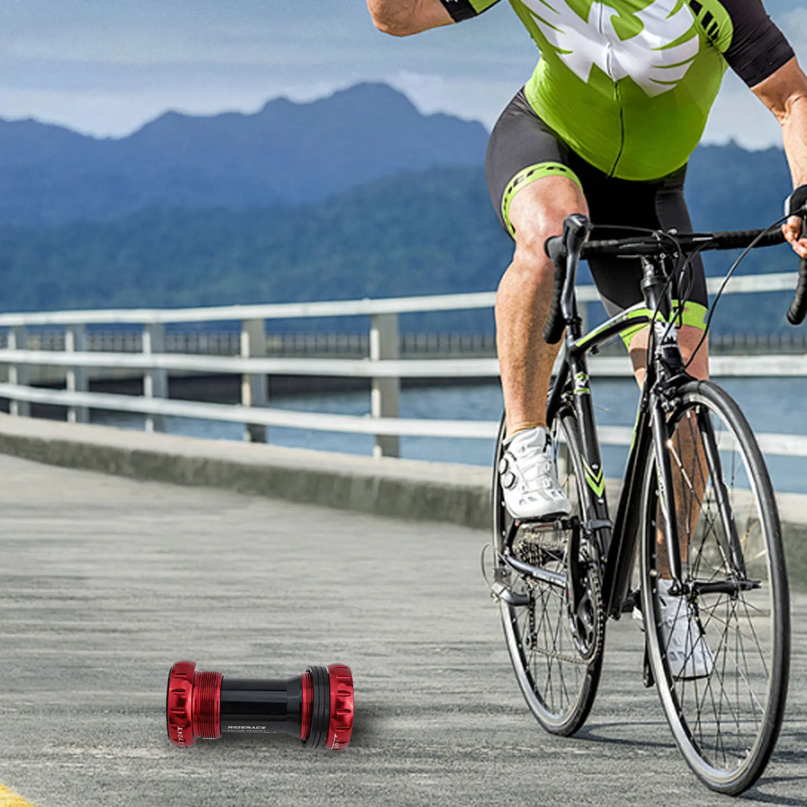 Керамический шарикоподшипник нижний кронштейн для велосипеда 110 г 1 шт. 68-73 мм