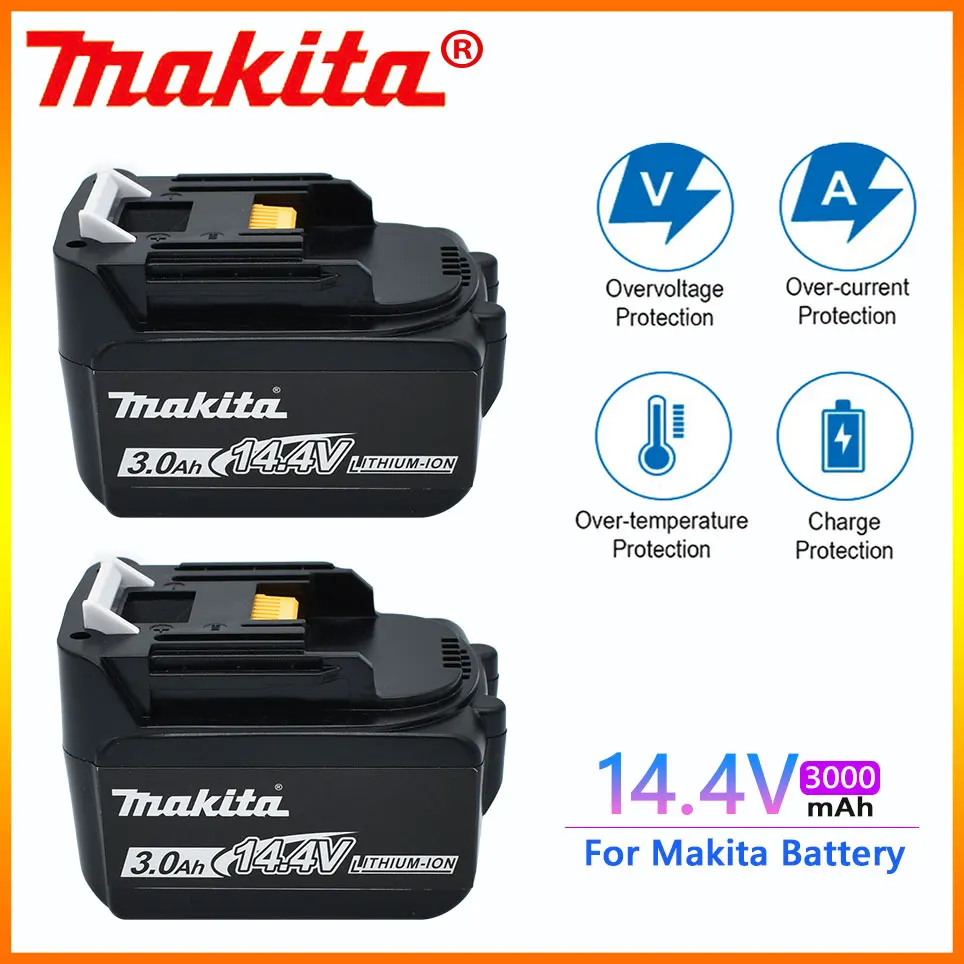 

Аккумулятор Makita BL1430 BL1415 BL1440 14,4-4 3000-0 196875-8 194558 Ач 195444 в, 14,4 В