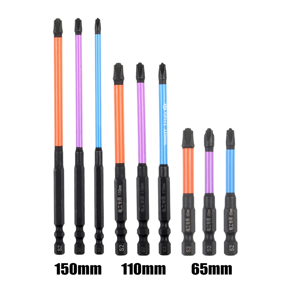 

Набор Магнитных насадок для отвертки, комплект из 9 предметов, специальный электрик, крестовая отвертка с шлицевыми насадками Phillips, FPH1 FPH2 FPH3