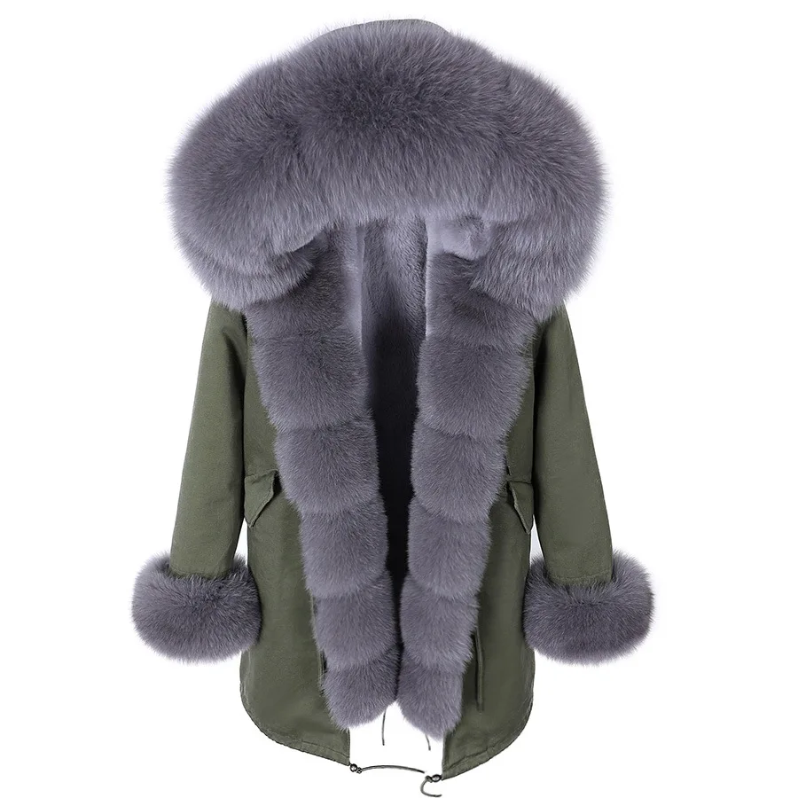 Winter Women's Coat Black coat Thickened Warm Casual Parka Female Faux Fur Coats Winter Clothes Fur Parkas Hooded Overcoat