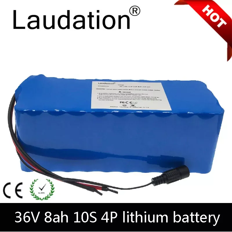 

Laudation 36V 8ah Electric Bicycle Lithium Battery 18650 Battery Pack 36V 8ah Motorcycle Electric Bicycle Scooter With 15A BMS