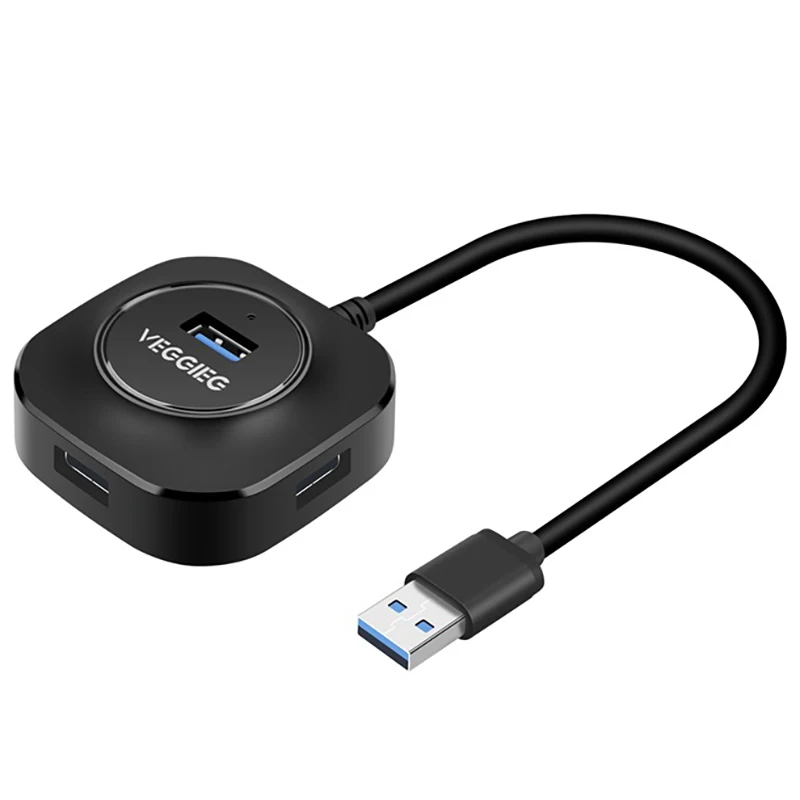 

Концентратор USB 3,0, концентратор, разветвитель с несколькими USB-портами, 4 порта, s скорость, мини USB, USB-концентратор, расширитель для ПК