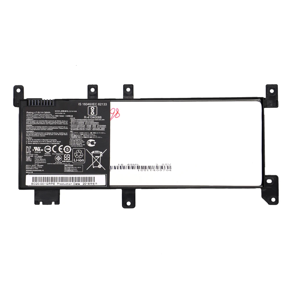 Новинка 7 V 38Wh C21N1638 Аккумулятор для ноутбука ASUS X442UR X442UQ X442UN X442UA X442UF F442U F442UR A480U VivoBook