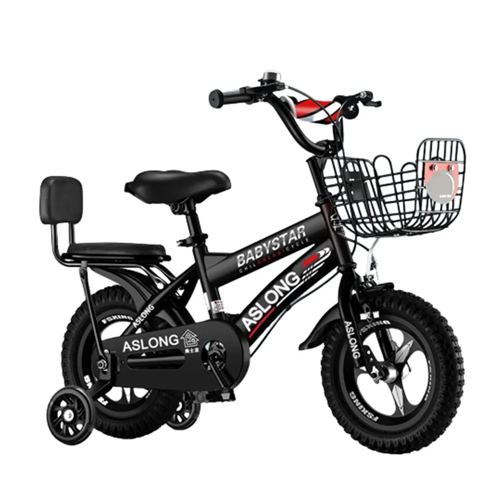 

Детские велосипеды 16/18 дюйма, интегрированные колеса для безопасности, передние и задние двойные тормоза с сиденьем и педалью