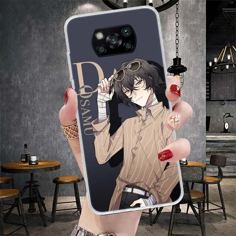 Чехол для телефона с изображением бродячих собак Dazai Xiaomi Poco X6 X5 X4 X3 Nfc F6 F5 Pro F4 F3 M5S M5