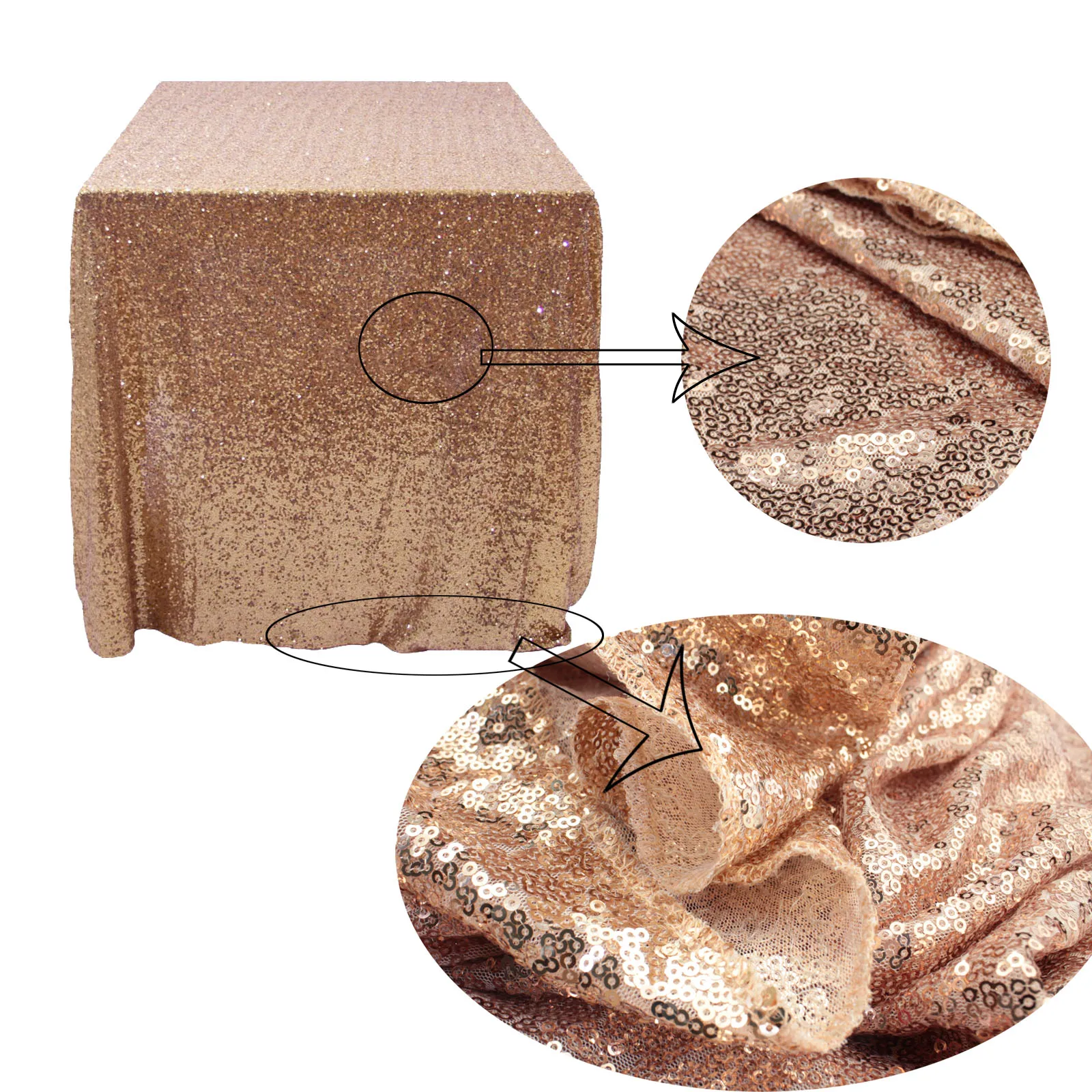 Скатерть с блестками 120X180 см Свадебная вечеринка отель банкет прямоугольная