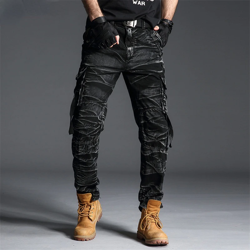 New Camo Cargo Pants Men Work Pant Men Multi Pocket Army Thermal Pantalon Mens Military Camouflage Pants Men New Cotton Trousers