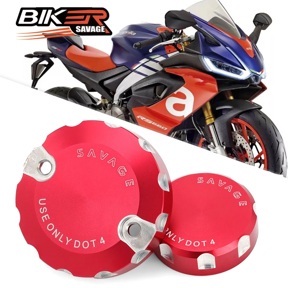 

For Aprilia RSV4 R/RR/RF RS 660 Tuono V4 1100 Front Rear Brake Fluid Reservoir Cover Motorcycle Parts Oil Pump Cylinder Cap