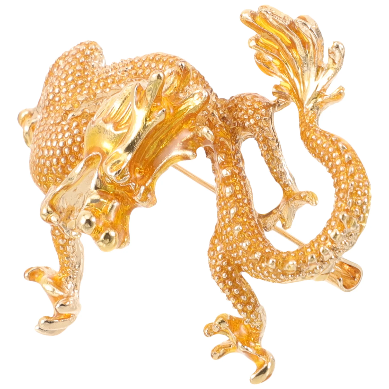

Party Emblem Brooch Ornament Delicate Dragon Pin Metal Chinese Style Jewelry Decor
